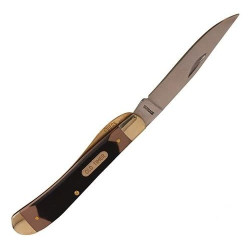 Navaja bolsillo marron y metal OLD TIMER