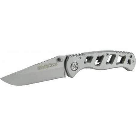 Navaja plegable en acero inoxidable Smith & Wesson (OB)