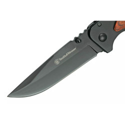 Navaja Smith & Wesson mango de madera