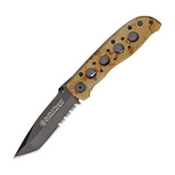 Navaja Smith & Wesson Modelo CK5TBSD color marron
