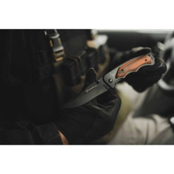 Navaja de bolsillo Smith & Wesson mango de madera