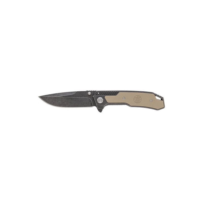 Navaja de bolsillo Smith & Wesson mango marron (OB)